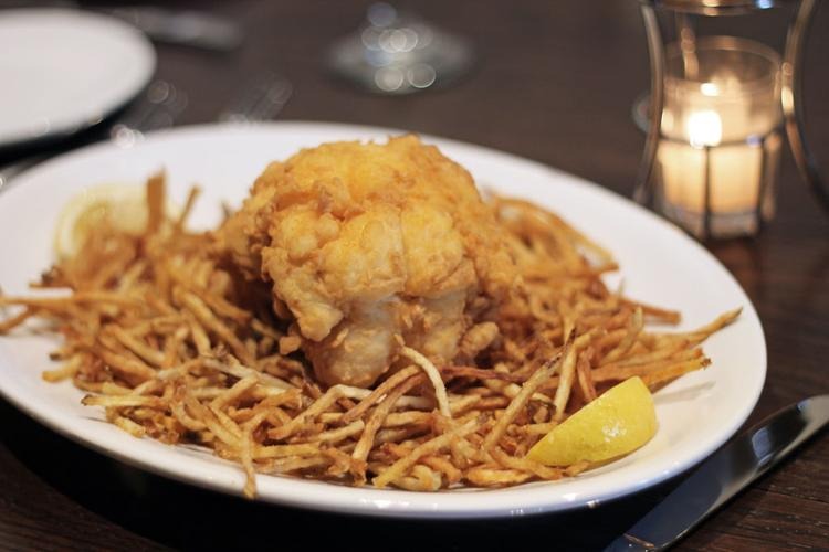 Signature dish: hand-breaded fried lobster tail